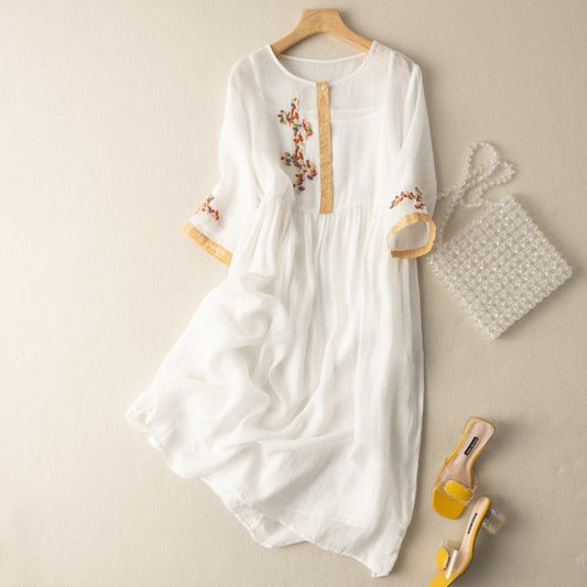 Women’s Dress | Embroidered Midi