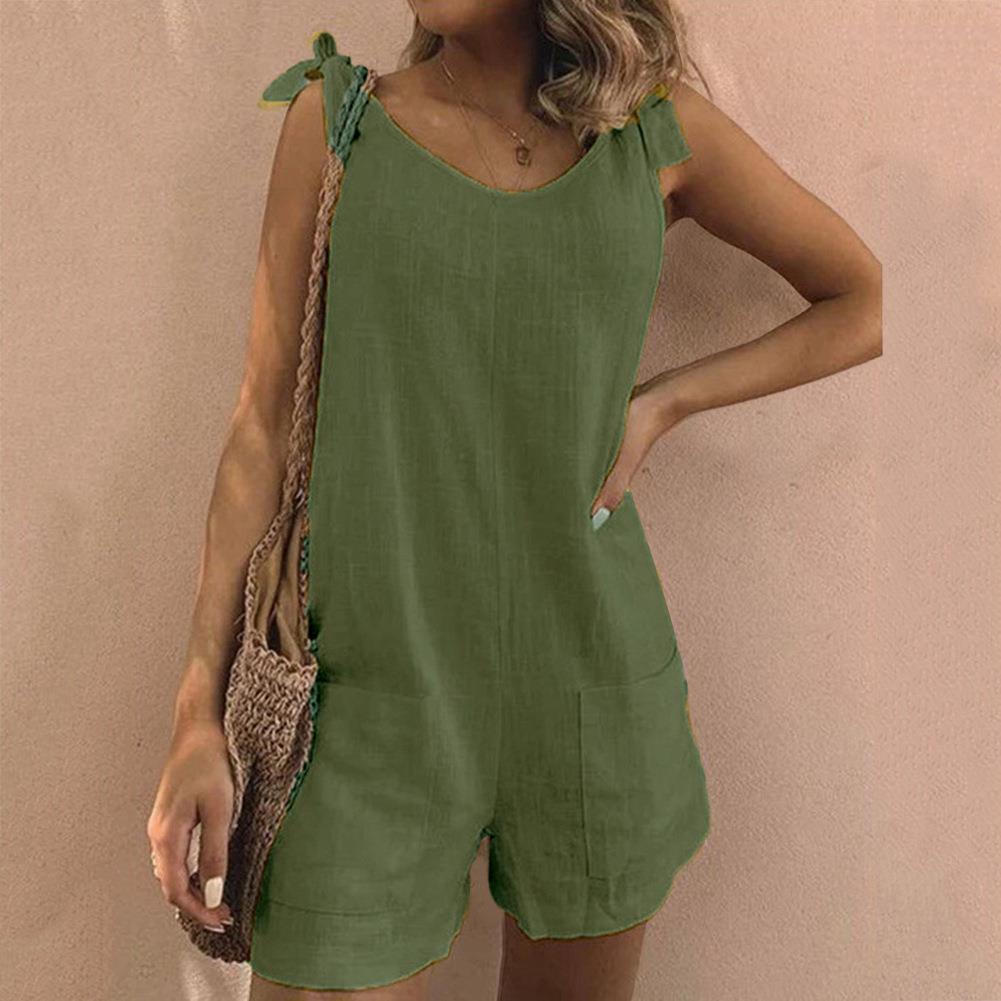 Women’s Playsuit | Bow Strap Pocket