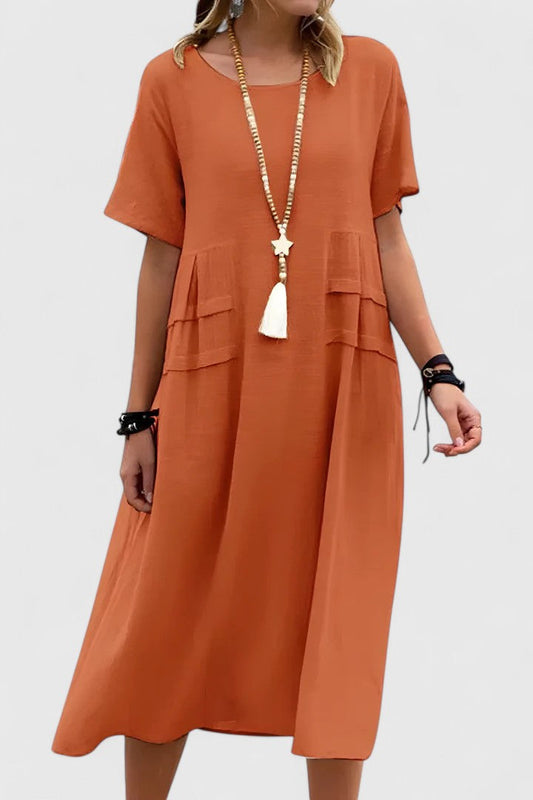 Women's Dress | Midi Length with Wide Hemline