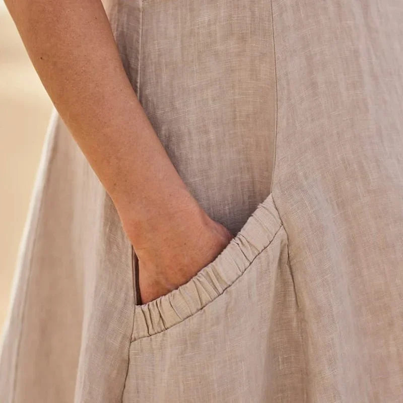 Women’s Dress | Sleeveless Pocket Midi