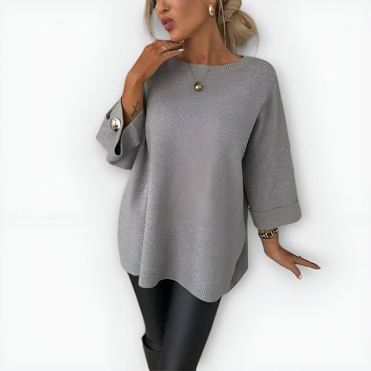 Women’s Sweater | Oversized Three-Quarter Sleeve