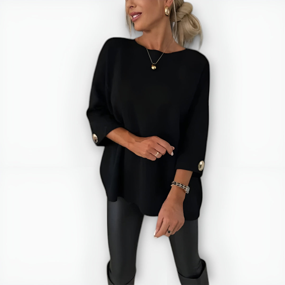 Women’s Sweater | Oversized Three-Quarter Sleeve