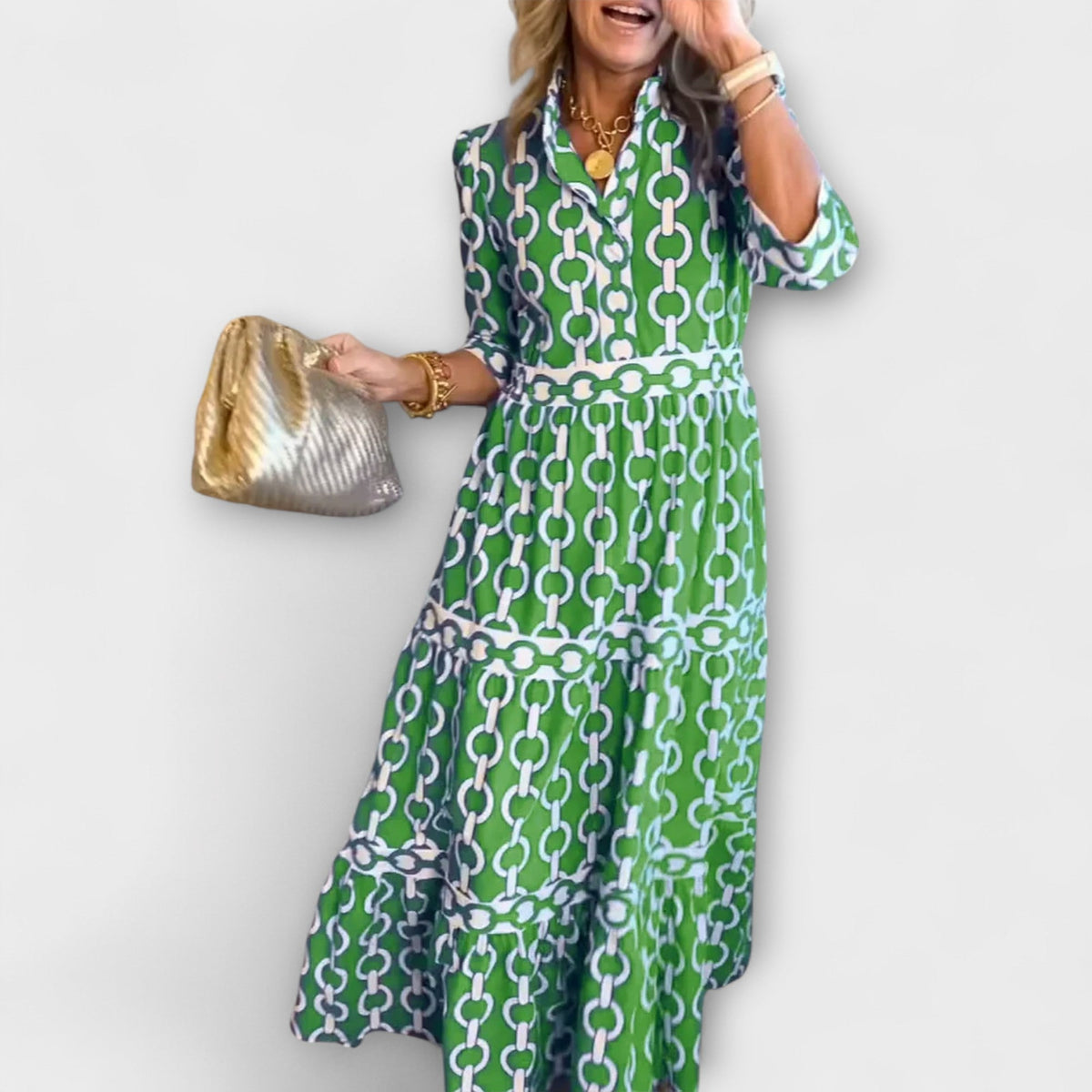 Women’s Dress | Chain Print Midi