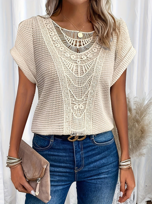 Women's Blouse | Decorative Crochet-Style