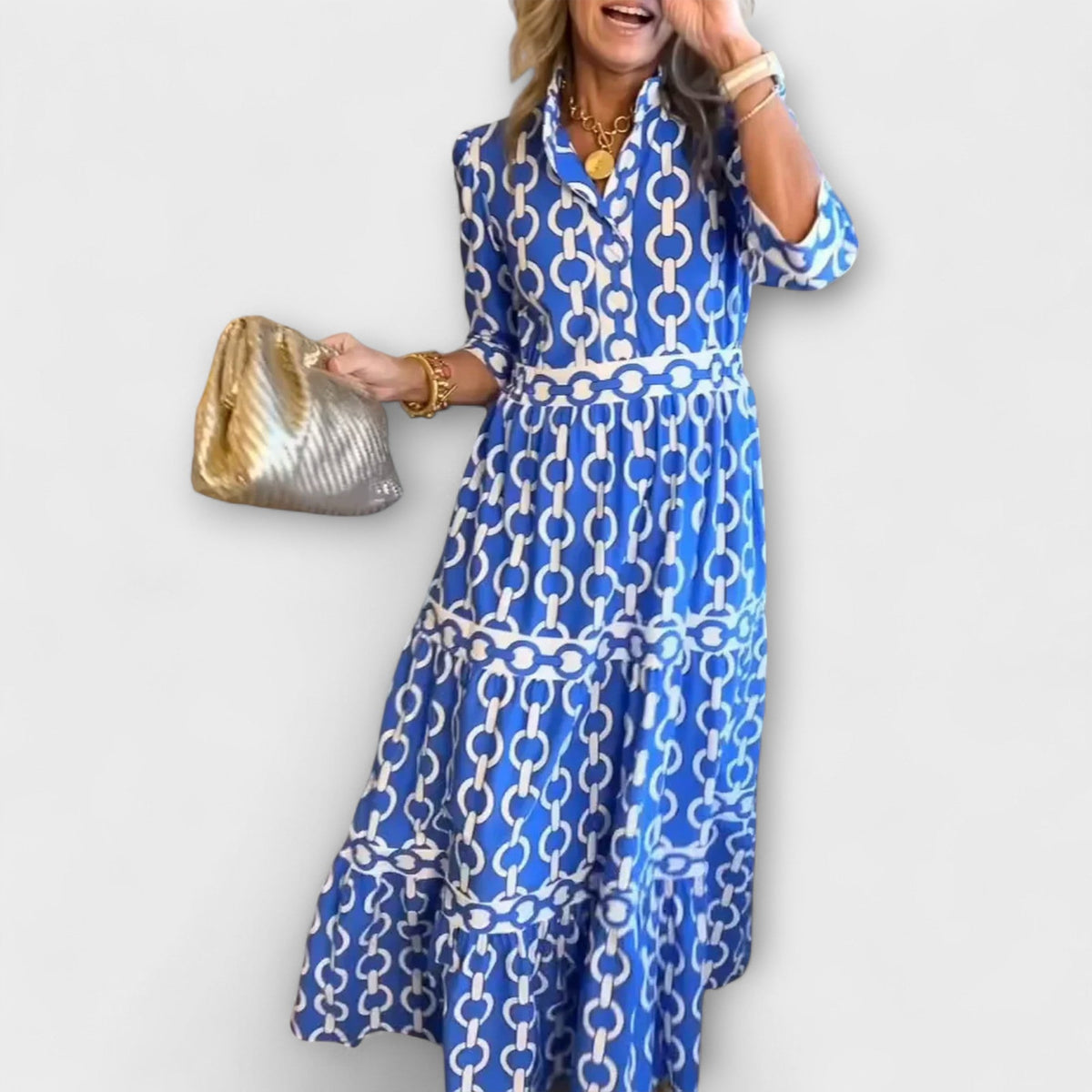Women’s Dress | Chain Print Midi