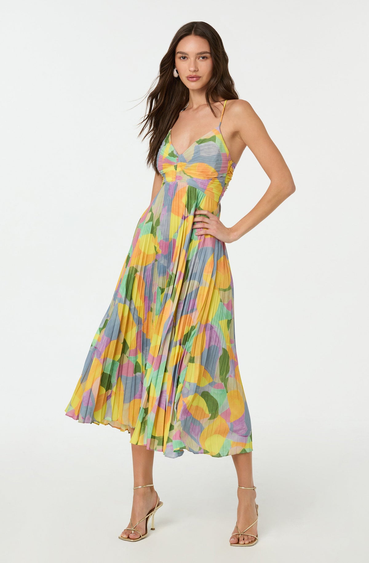 Women’s Dress | Pleated Maxi Cross Tie Back