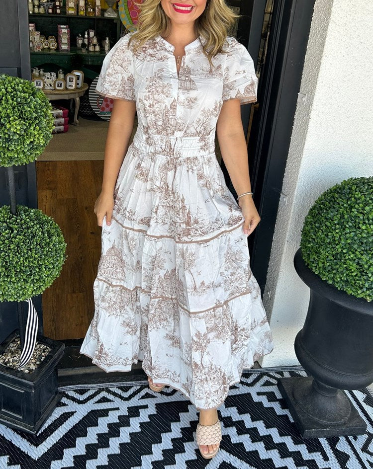 Women’s Dress | Classic Toile Maxi