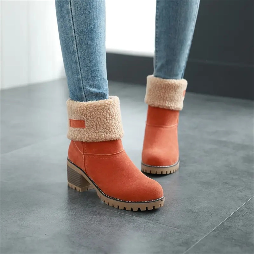 Boots for Women | Faux Shearling Cuff Ankle Style