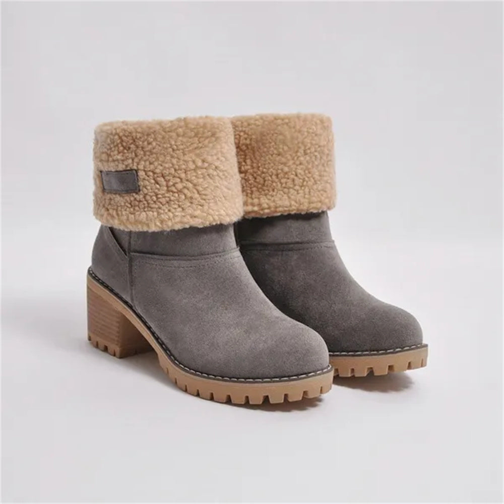 Boots for Women | Faux Shearling Cuff Ankle Style