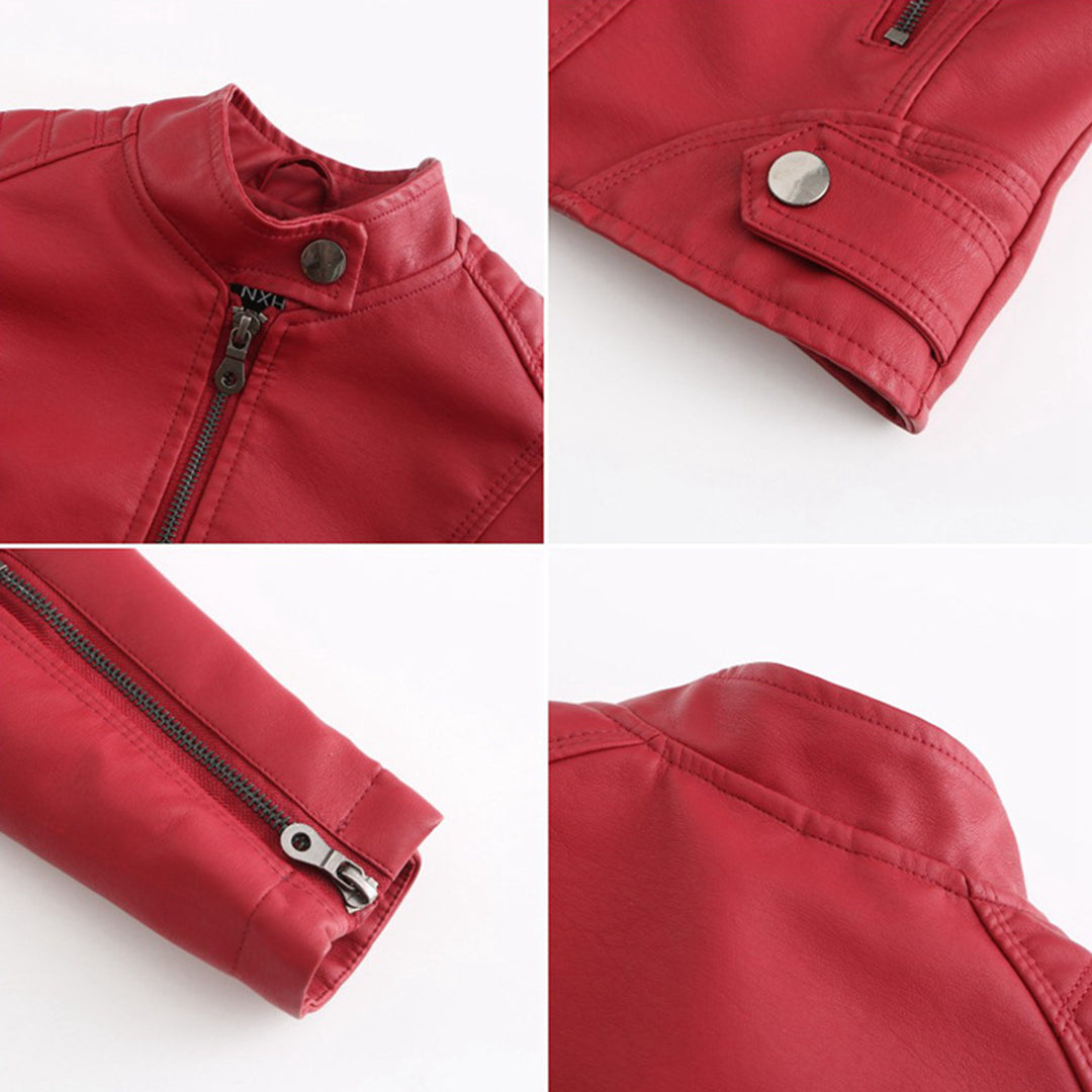 Women's Jacket | Stand Collar Zipper Pockets