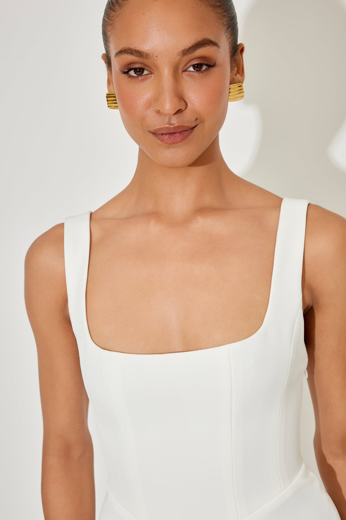 Women's Dress | Square Neck Sleeveless Midi