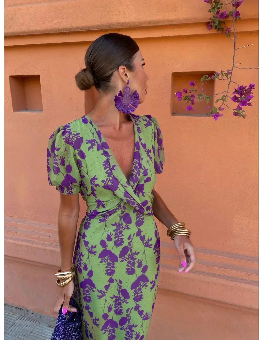Women's Dress | Floral Print Design Maxi