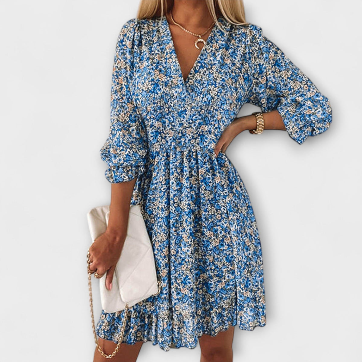 Women’s Dress | Floral Puff Sleeve Mini