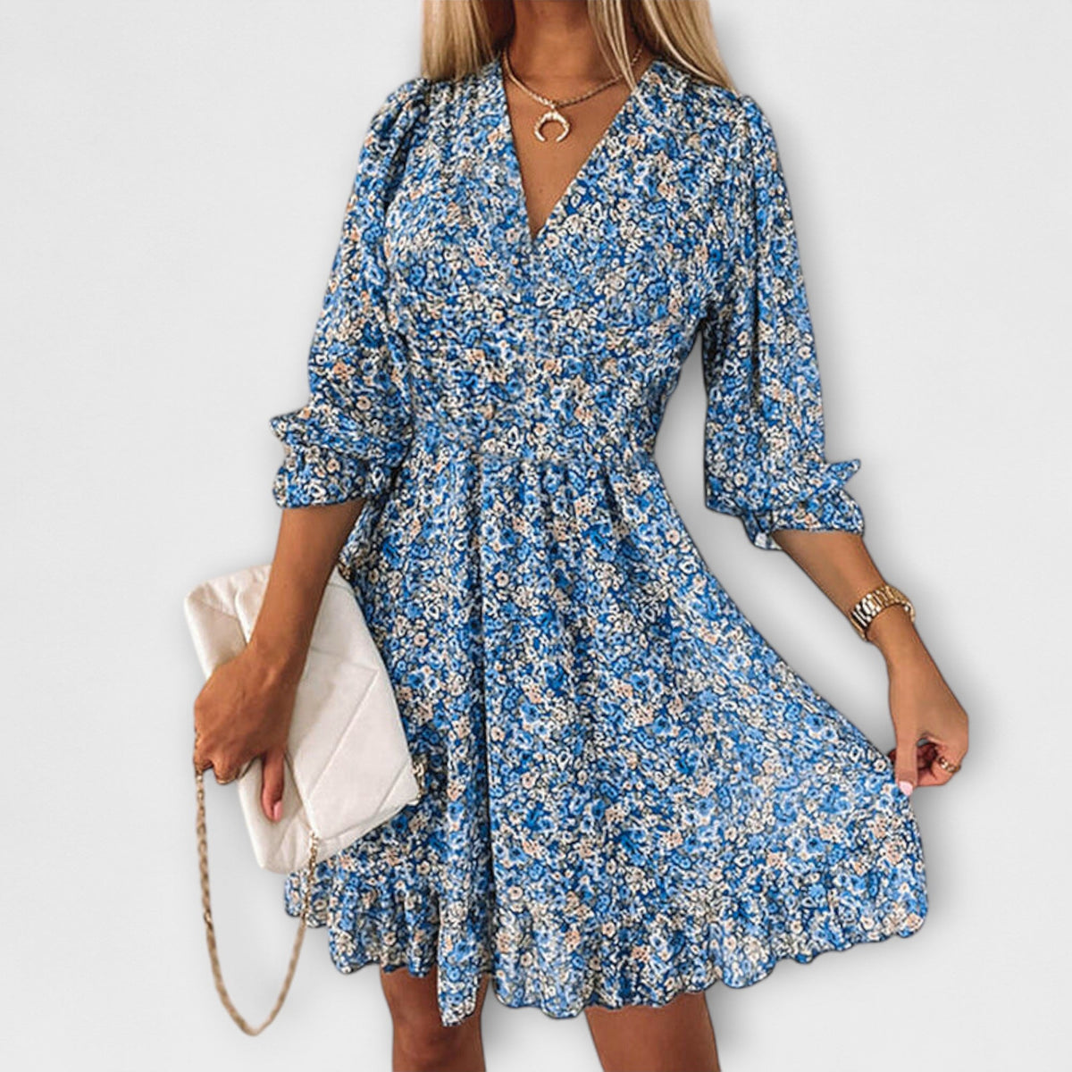 Women’s Dress | Floral Puff Sleeve Mini