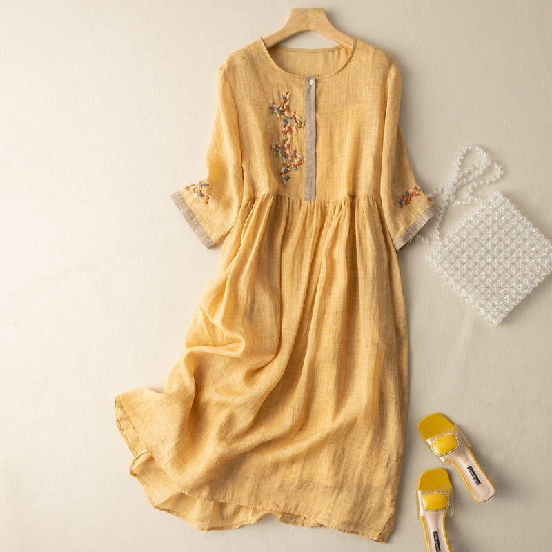 Women’s Dress | Embroidered Midi
