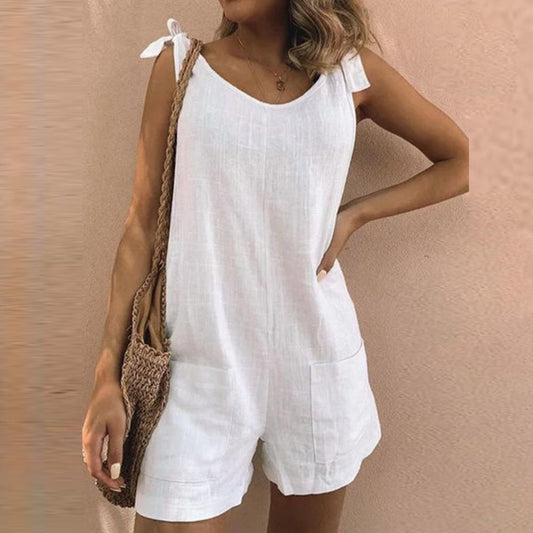 Women’s Playsuit | Bow Strap Pocket