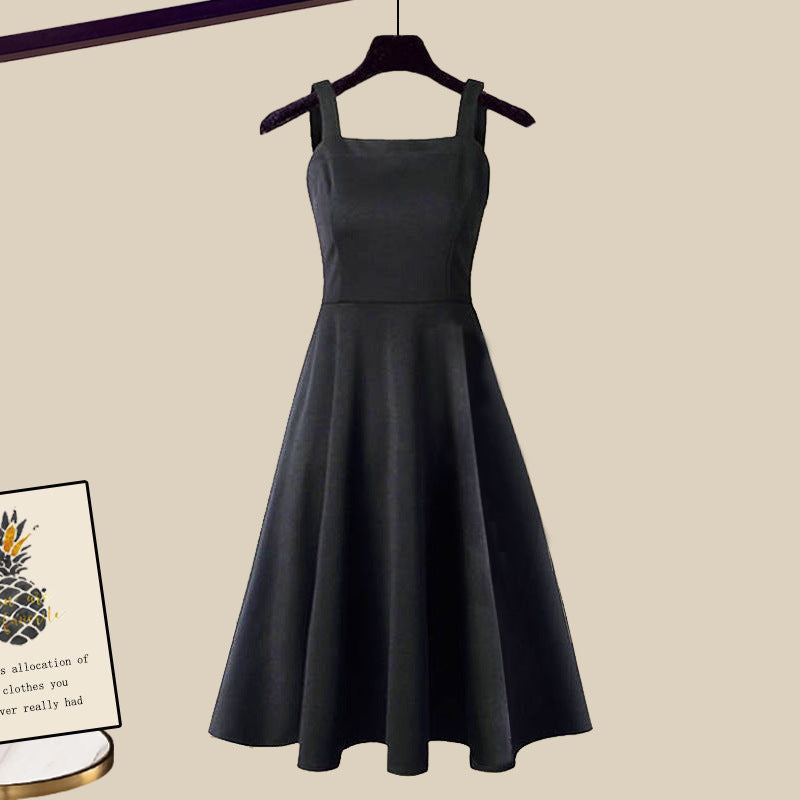 Women's Outfit Set | Sleeveless Dress with Cropped Cardigan