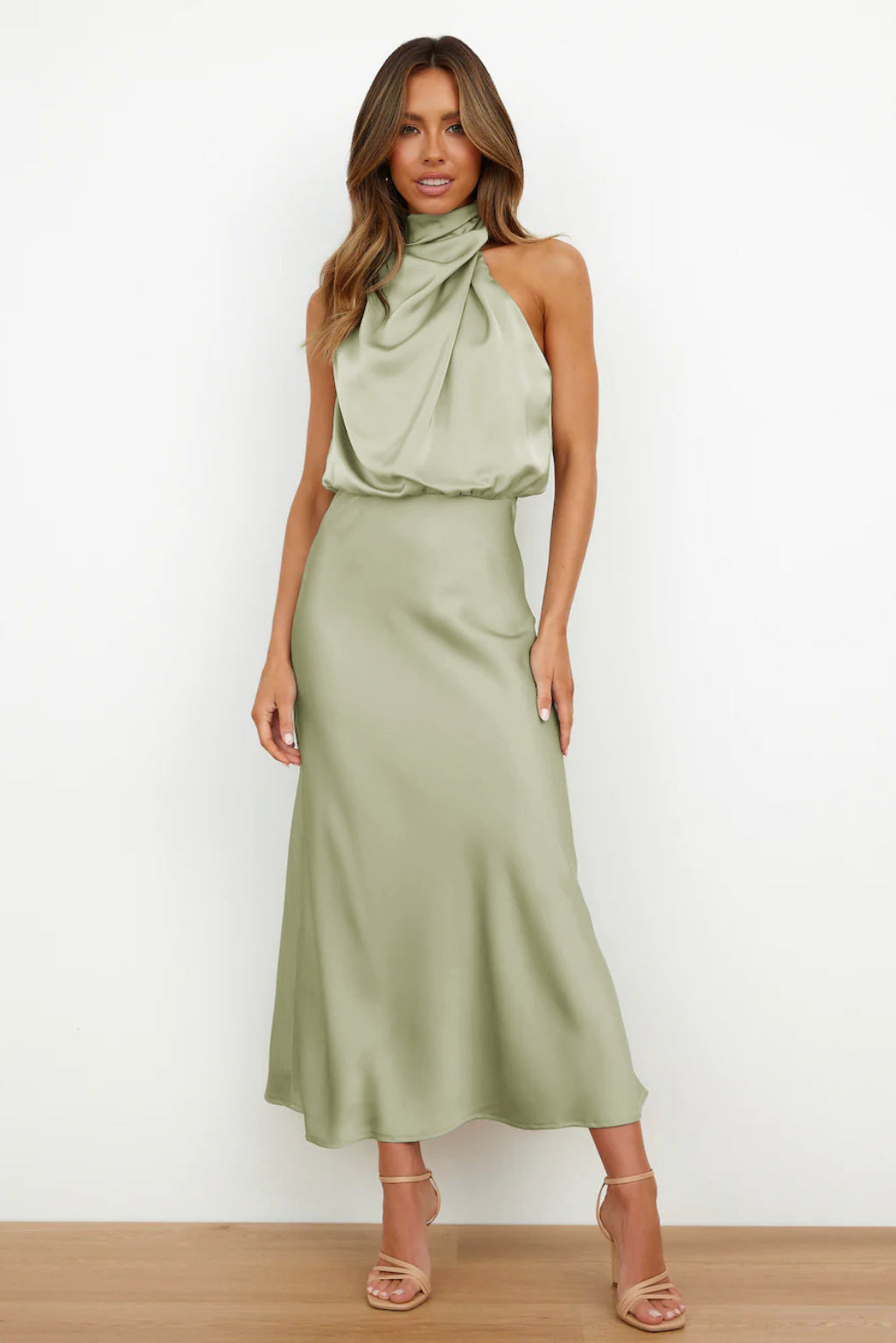 Women's Evening Dress | Halter Neck Maxi