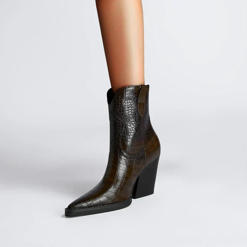 Boots For Women | Ankle Height With Block Heel