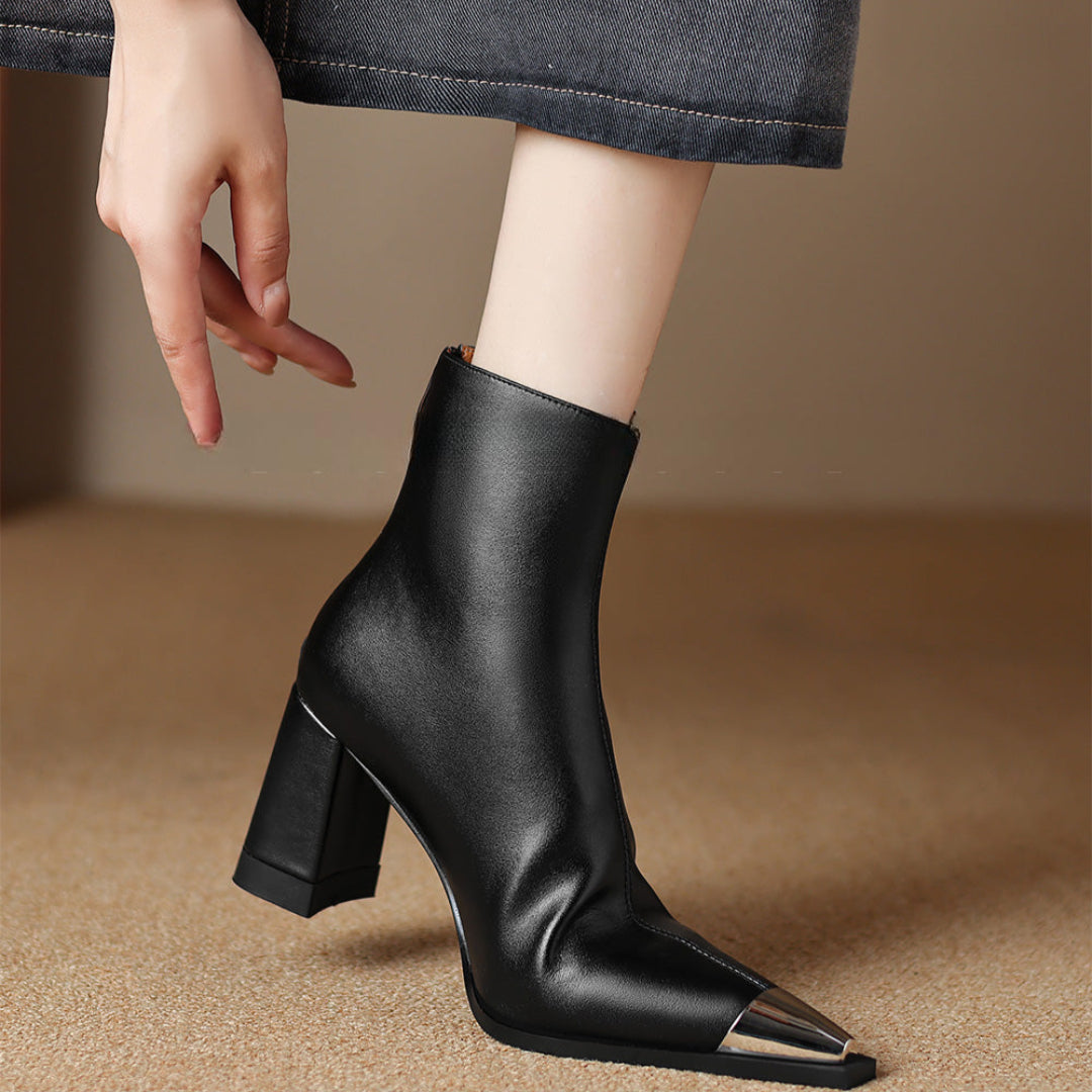 Boots For Women | Pointed Toe Block Heel Style