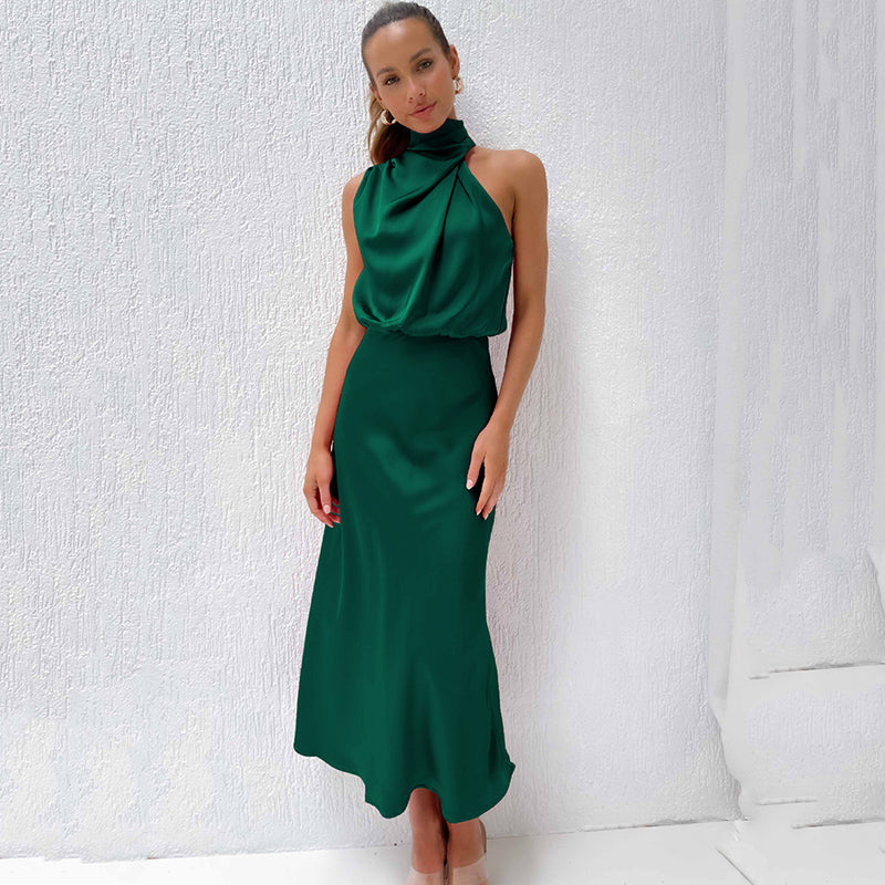 Women's Evening Dress | Halter Neck Maxi