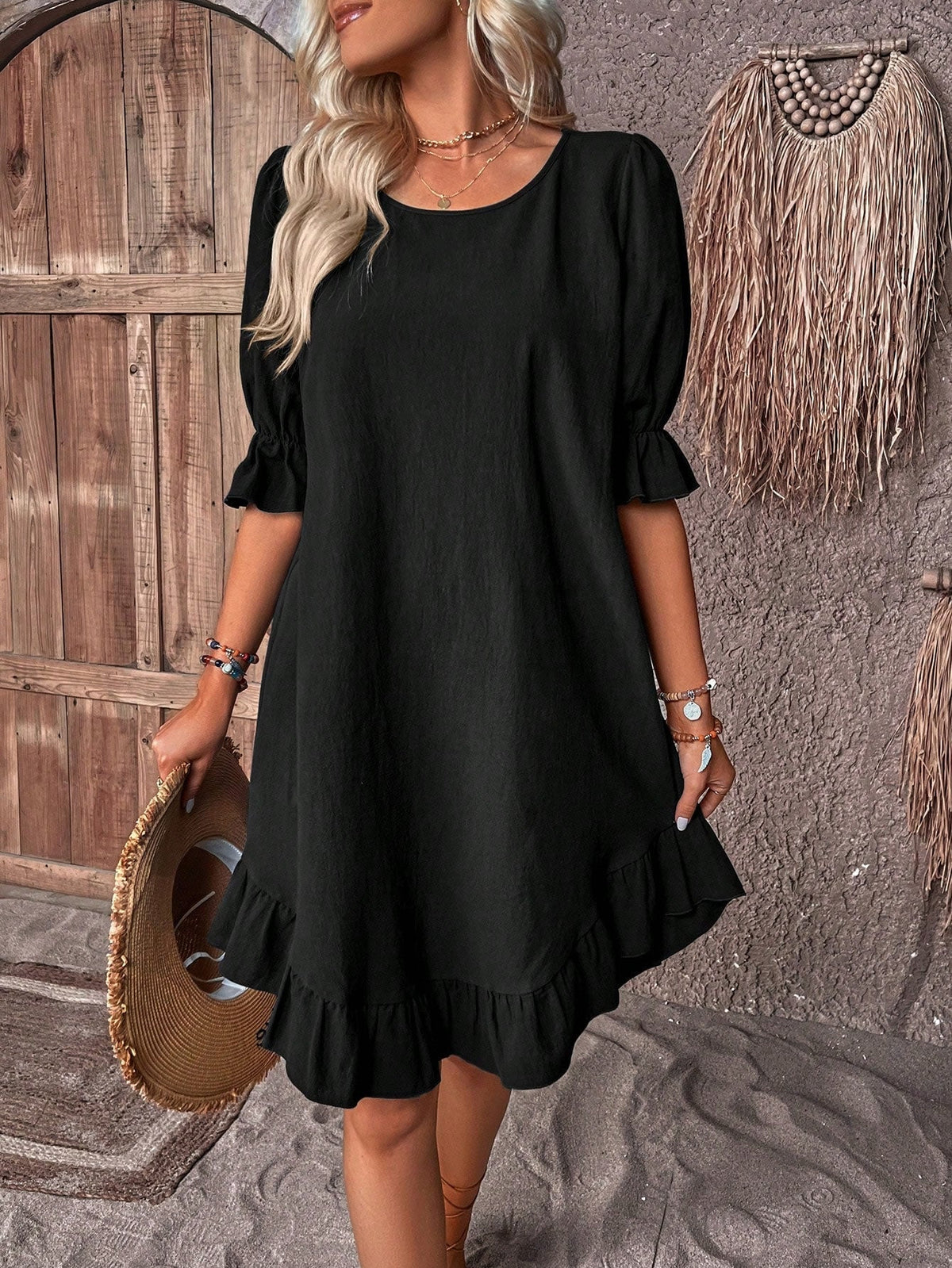 Women's Summer Dress | Ruffle Hem Mini