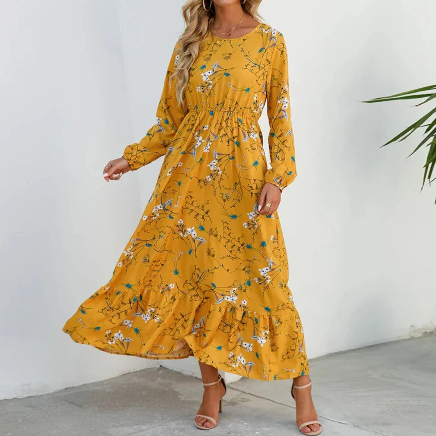 Women’s Dress | Floral Maxi Long Sleeve
