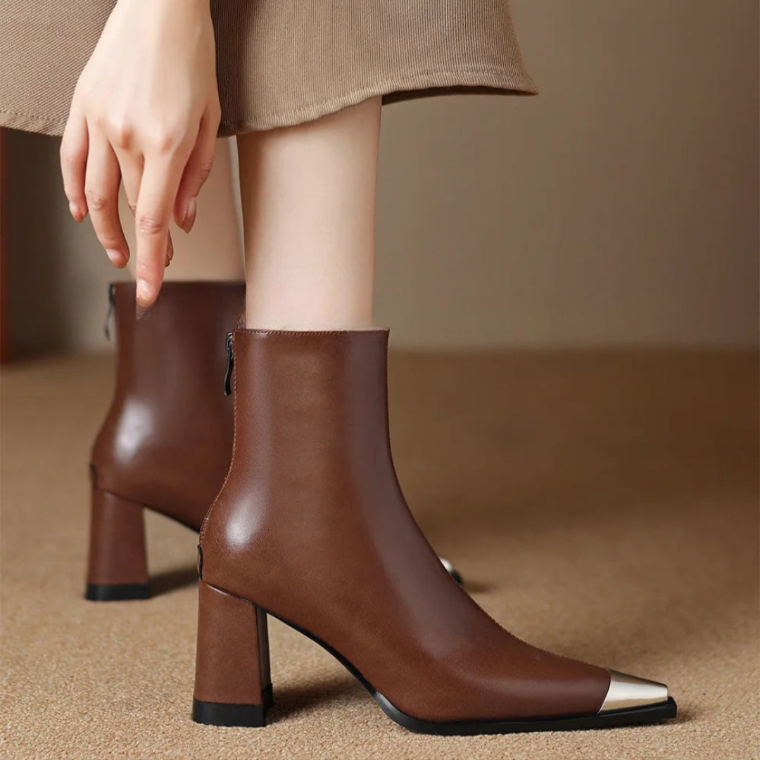 Boots For Women | Pointed Toe Block Heel Style