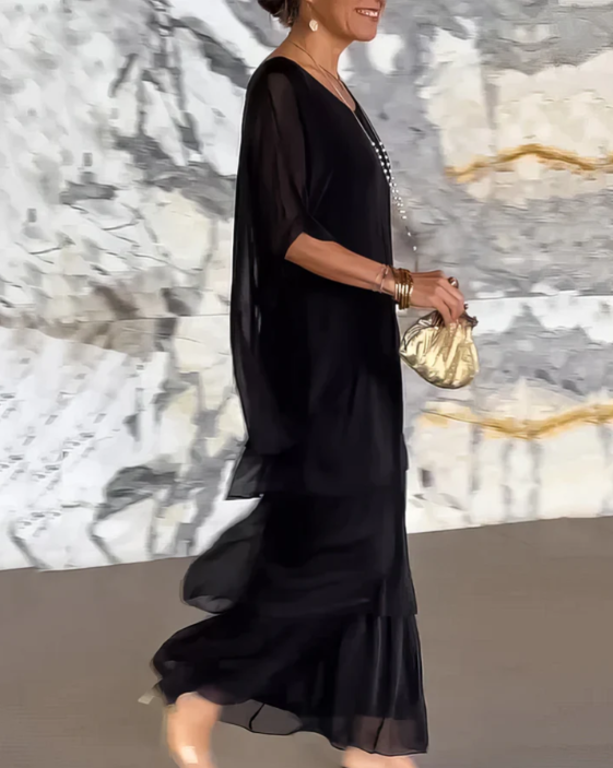 Women's Dress | Tiered Maxi-length Skirt