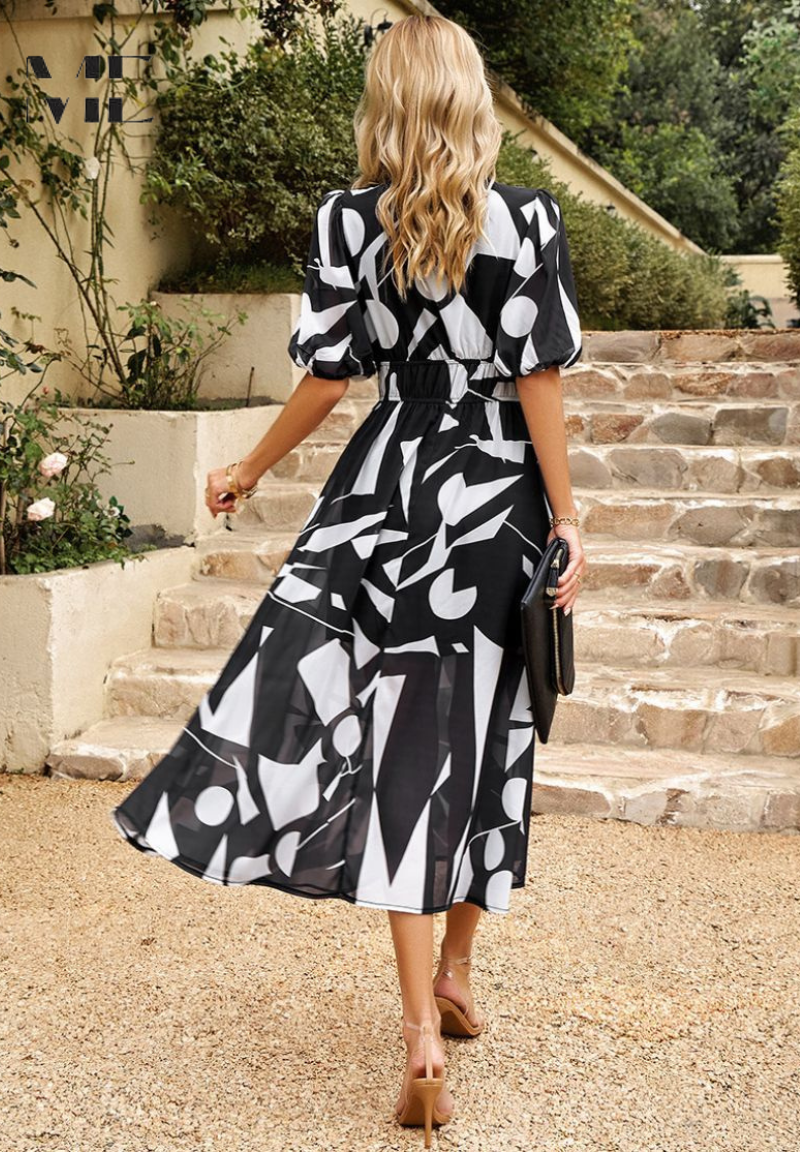 Women's Dress | Floral Print Midi