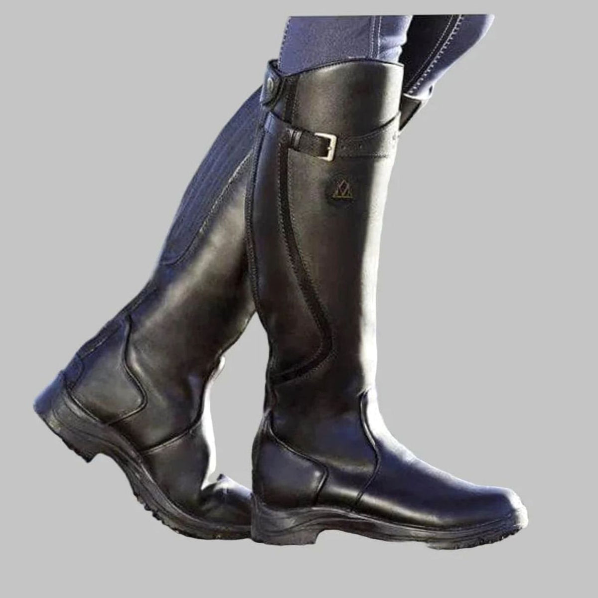 Eloise | Women's Orthopedic Knee-High Leather Boots Buckle Strap