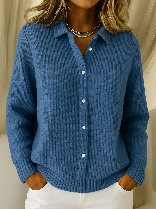 Women's Sweater | Full Button-Front Closure