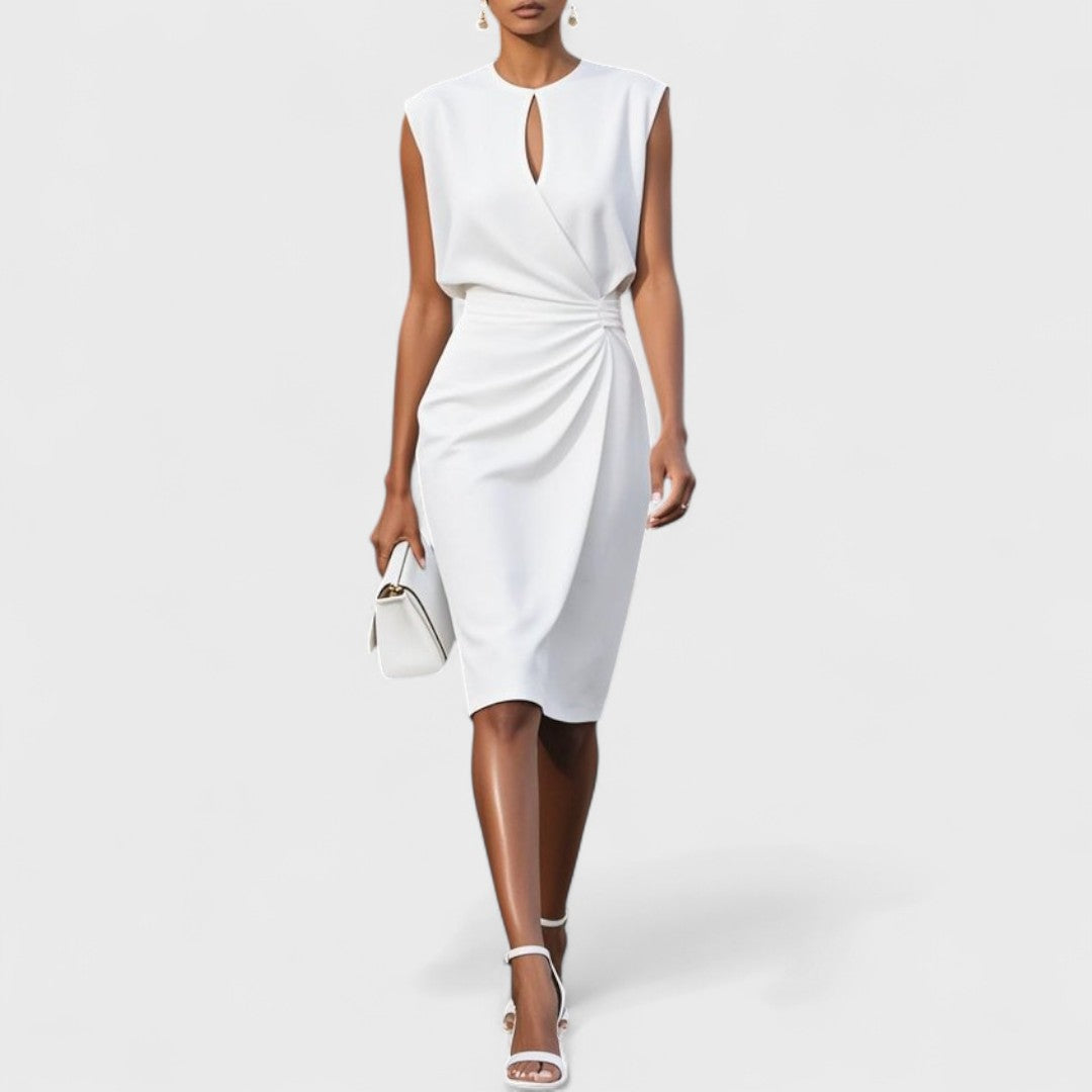 Women’s Dress | Sleeveless Midi with Keyhole
