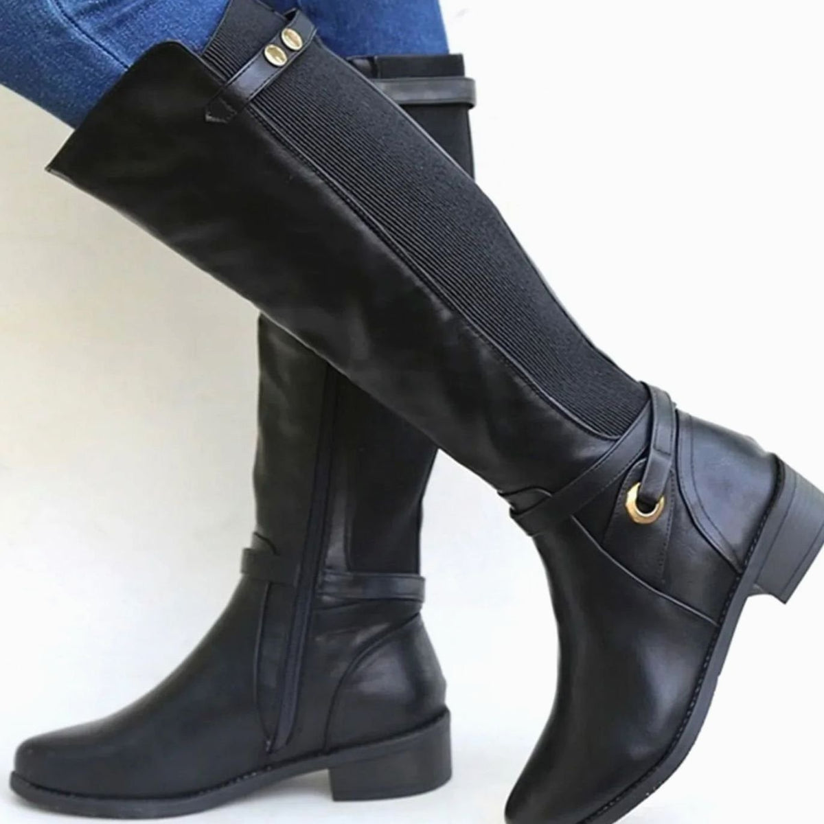 Genevieve | Women's Orthopedic Knee-High Riding Leather Boots
