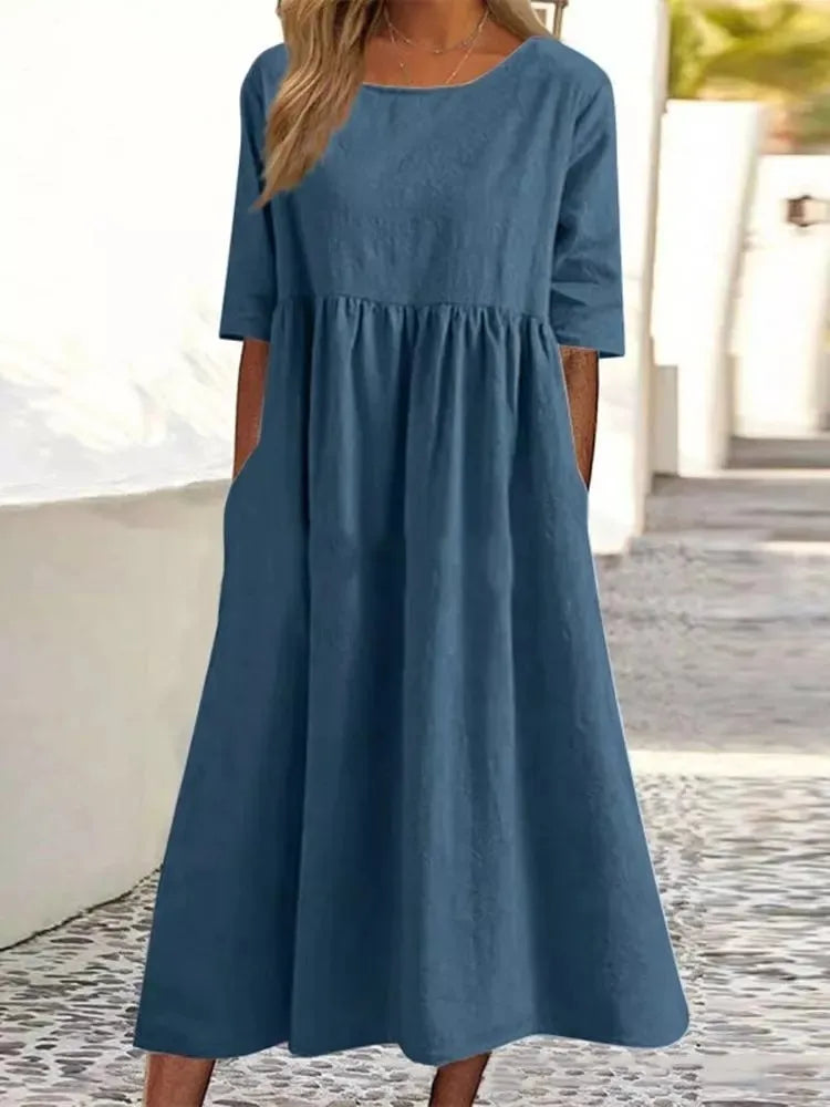 Women’s Dress | Midi Round Neck