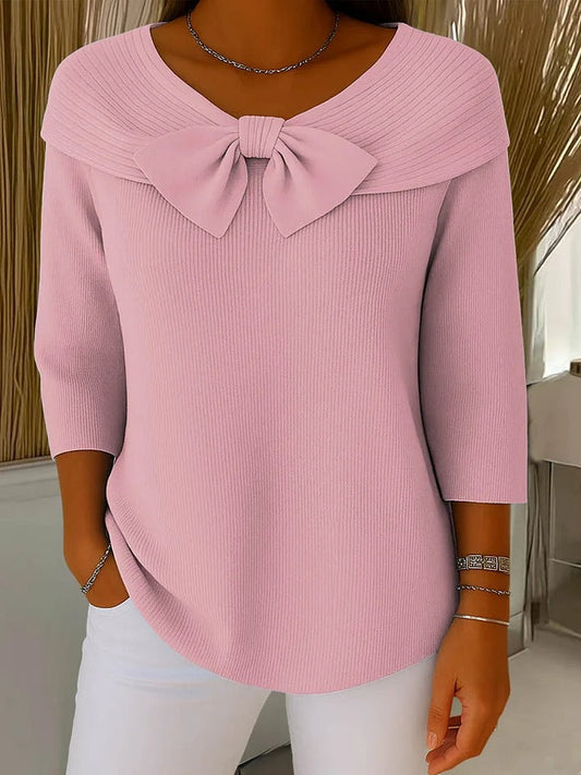 Women’s Sweater | Bow Detail Round Neck