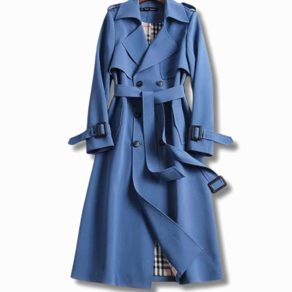 Lindsay | Women's Classic Fitted Winter Trench Coat with Belt