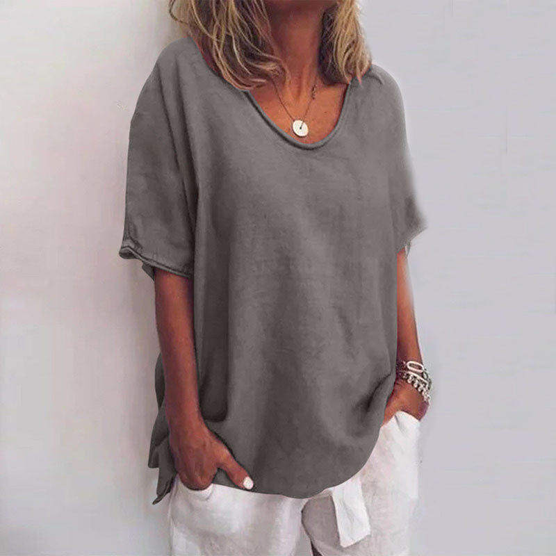Women's Blouse | Scoop Neck Loose Fit