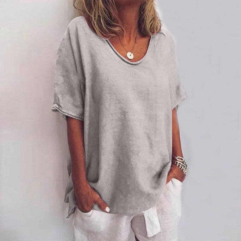 Women's Blouse | Scoop Neck Loose Fit