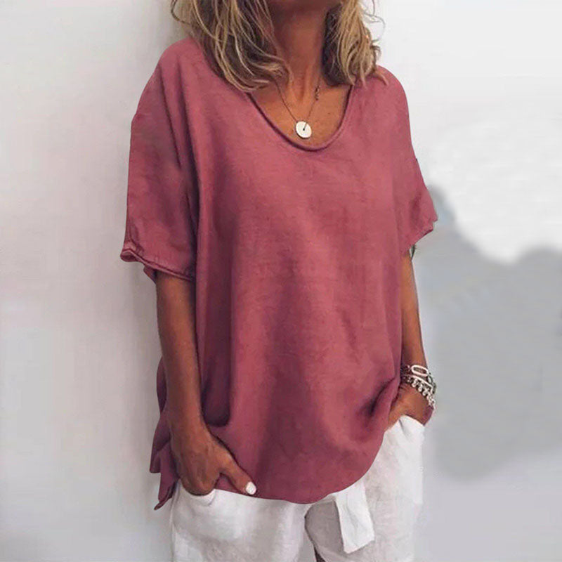 Women's Blouse | Scoop Neck Loose Fit