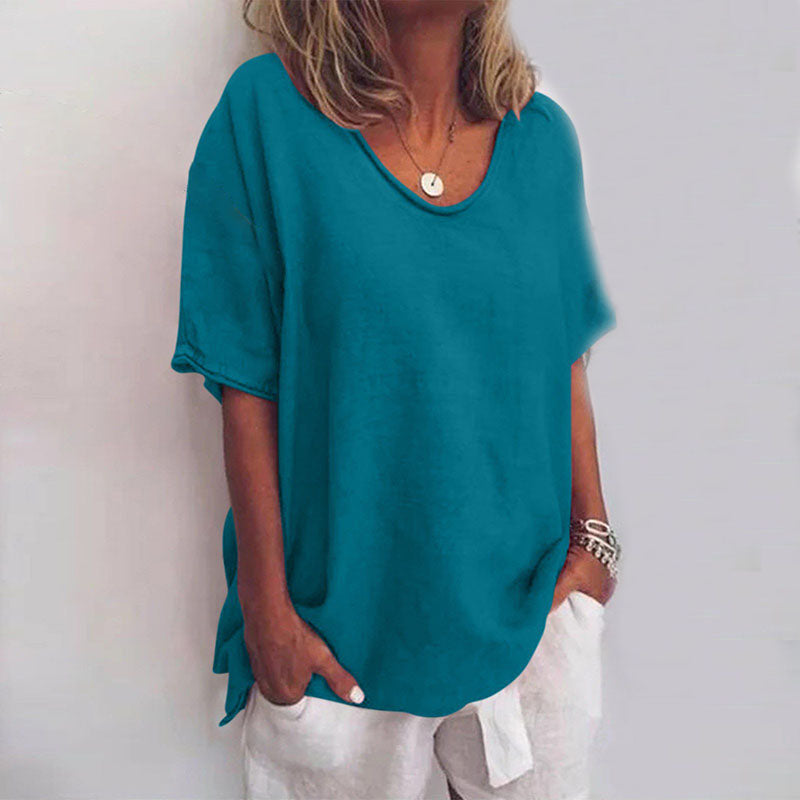 Women's Blouse | Scoop Neck Loose Fit