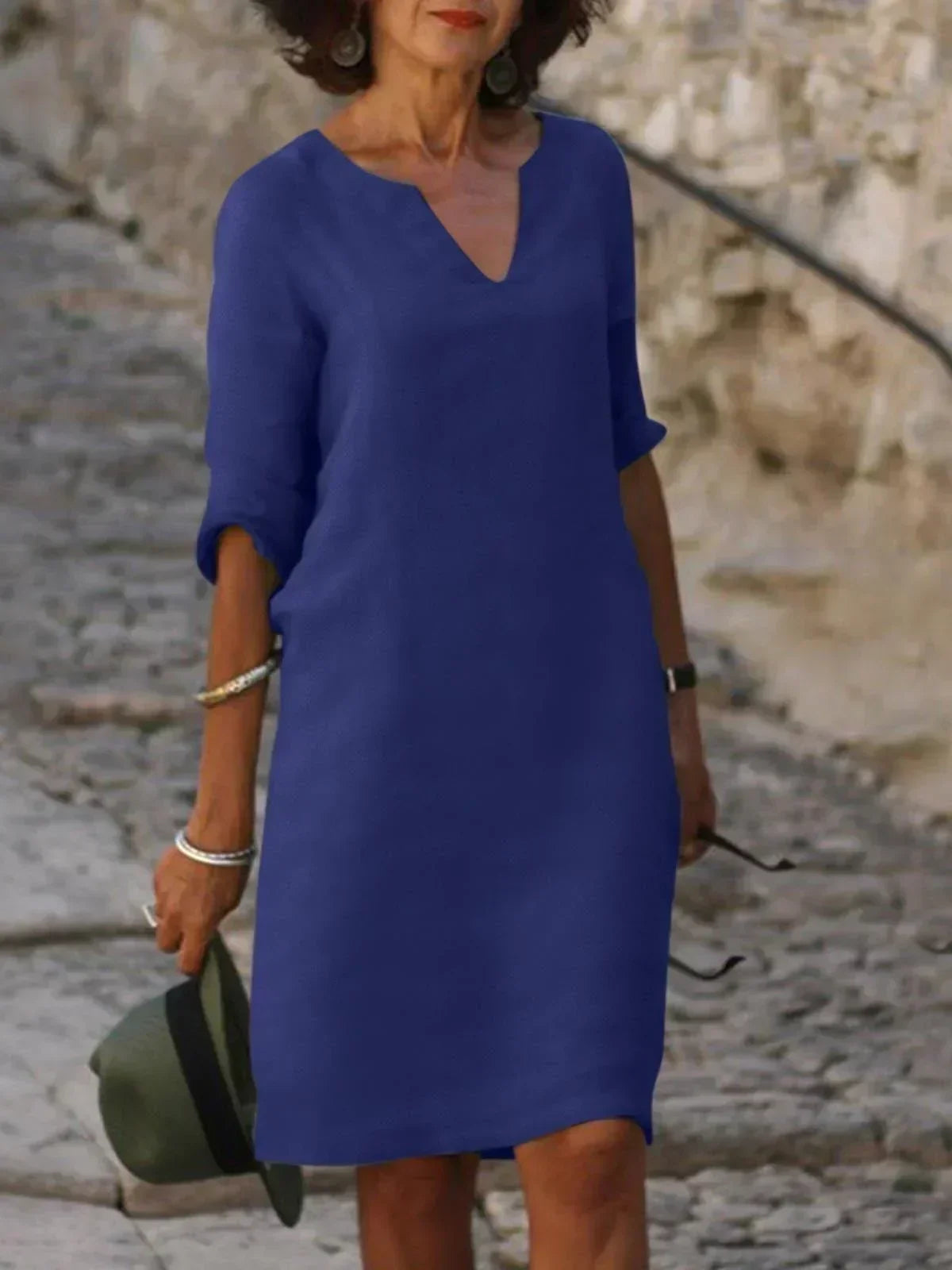 Women's Dress | Minimal Mini 3/4 Sleeve