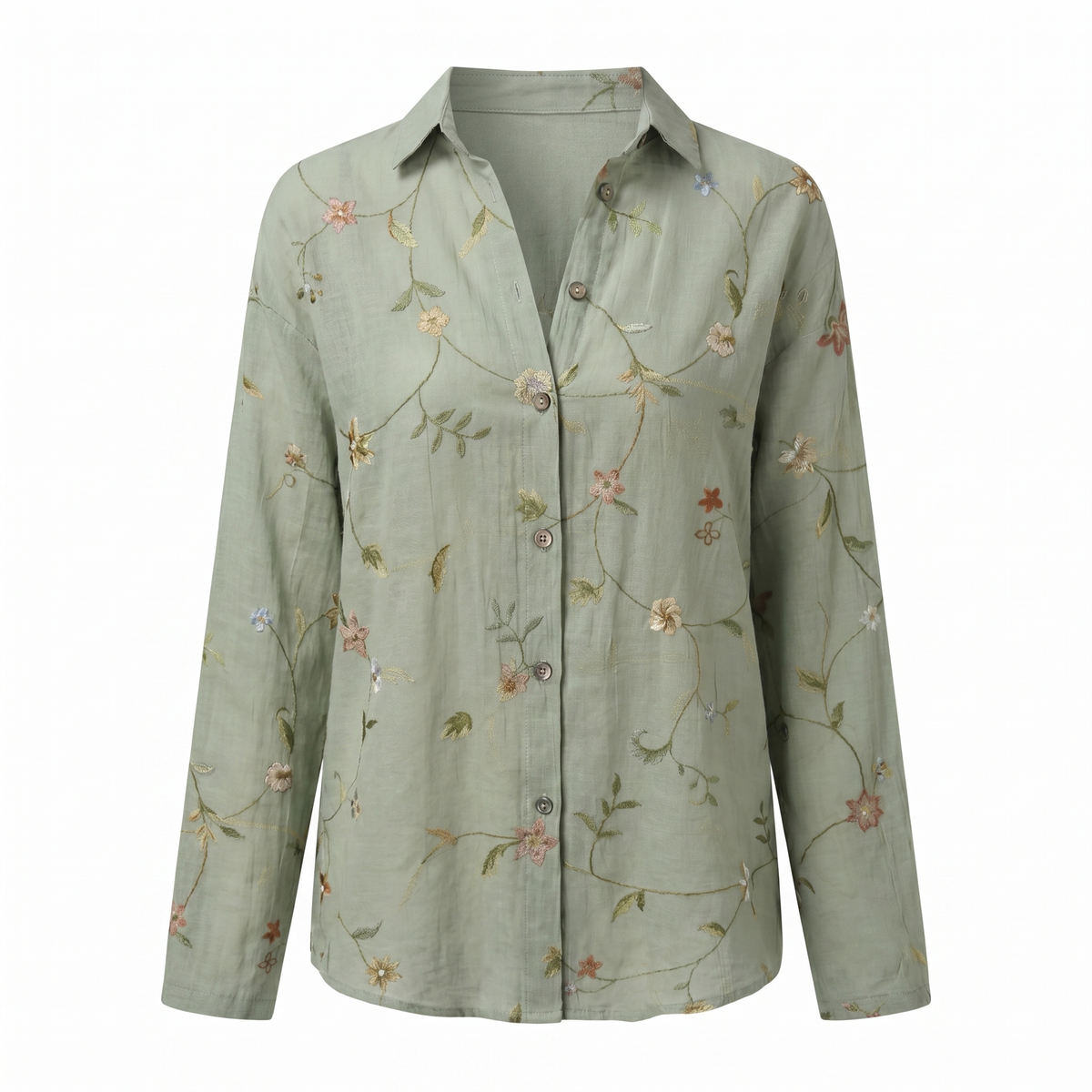 Women's Blouse | Abstract Print Split Neck