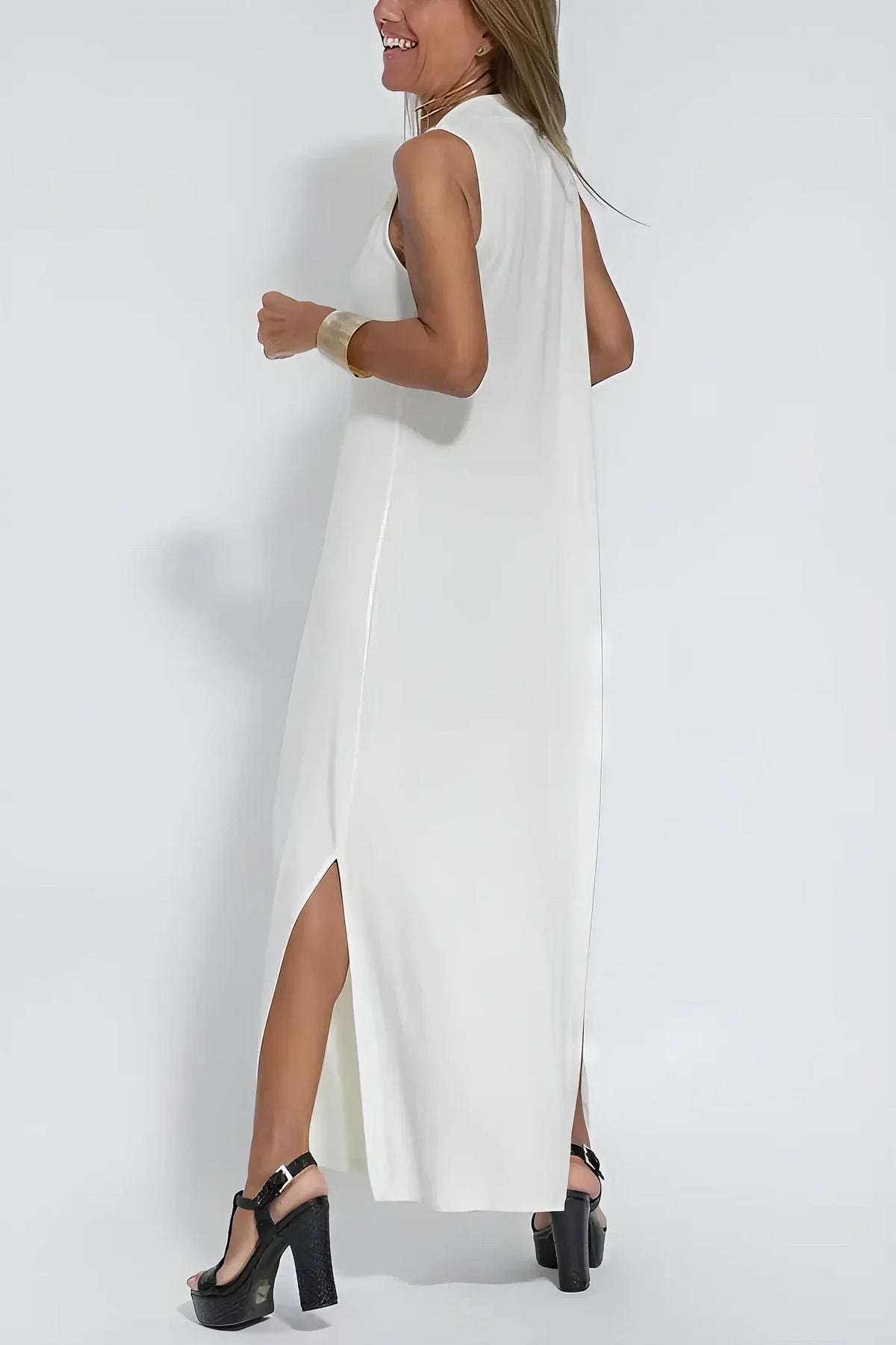 Women's Dress  | Layered Maxi with Cardigan